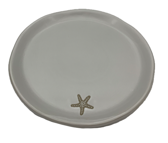 SALE SAVE 20% - Seastar/Starfish Stoneware Appetizer Plate Regular Price $11.99