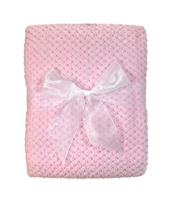 Fleece Baby Blanket Pink