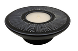 Fine Line Round Soapstone Tea Light Candle Holder