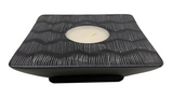 Fine Line Square Soapstone Tea Light Candle Holder