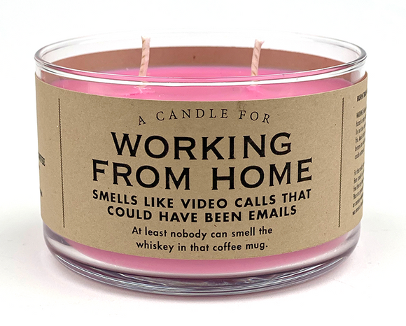 Working From Home Candle