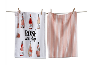 ROSÉ all day Cotton Dishtowels Set of 2