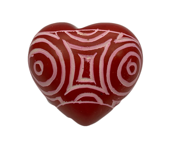 Swirl Heart Keepsake Soapstone Hand Carved