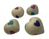 Multicolor Keepsake Soapstone Hearts Set of 4