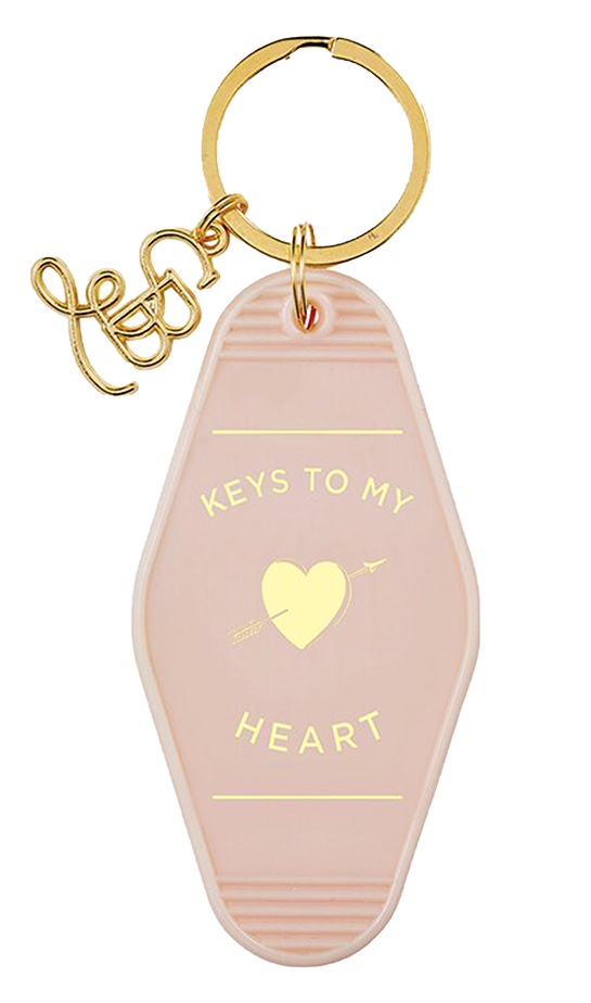 Keys To My Heart Vintage Motel Key Chain