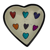 Multicolor Hearts Decorative Soapstone Tray