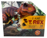 I AM™ T. REX Dinosaur Shaped Jigsaw Puzzle 100 Pieces