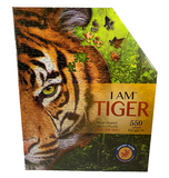 I AM™ TIGER Head-Shaped Jigsaw Puzzle 586 Pieces