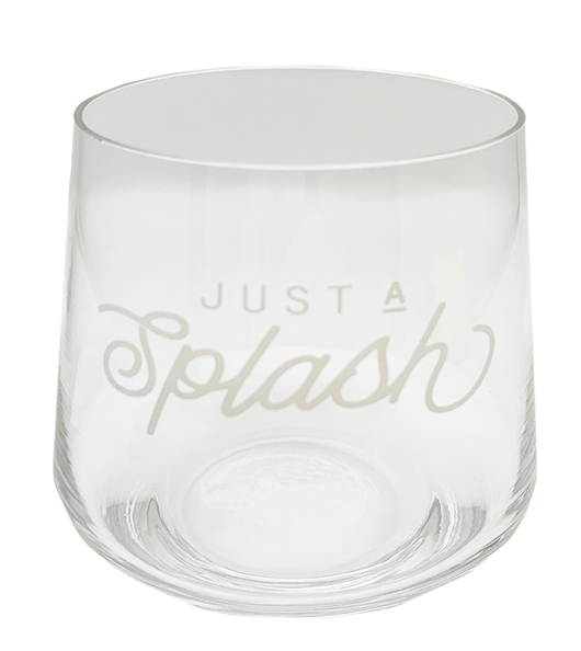 SALE SAVE 20% Just A Splash Rocks Glass 12oz Regular Price $8.99