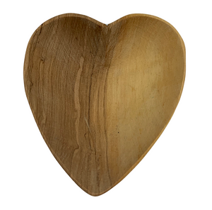 Wild Olive Wood Heart Bowl Small